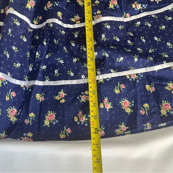 NWOT Gunne Sax x ModCloth Twirling Moments Blue Floral Peplum Dress S - Picture 16 of 16